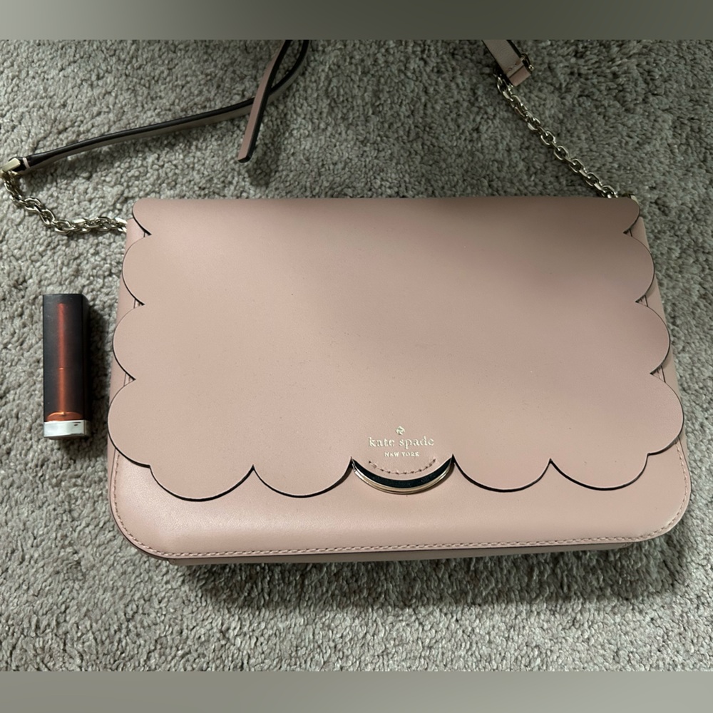 Kate Spade Blush Scalloped Shoulder Bag